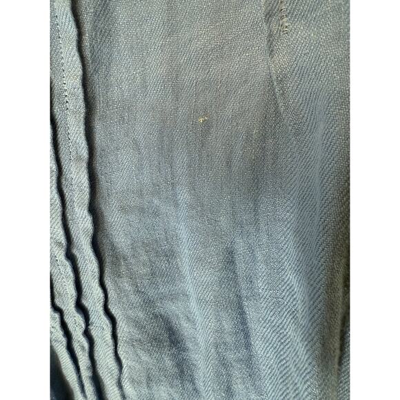 Free People CP Shades Dress Blue Lagenlook Linen Regina Tunic Relaxed Large‎ - Picture 8 of 15